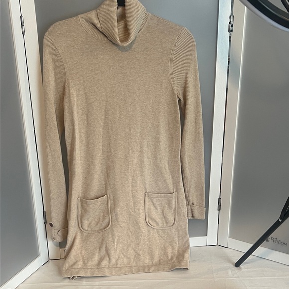 J Mclaughlin Dresses & Skirts - J McLaughlin cotton blend dress turtleneck pockets S